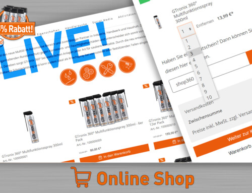 Unser Online Shop ist LIVE!